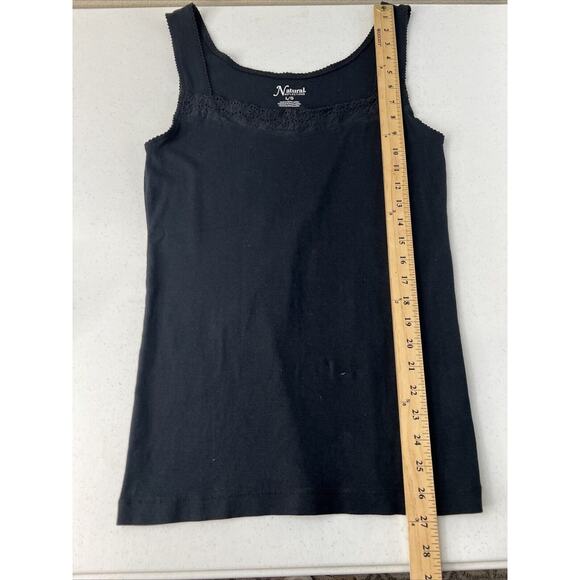 Natural Reflections Women’s Large Black Tank Top Lace Neckline‎ - Picture 13 of 14